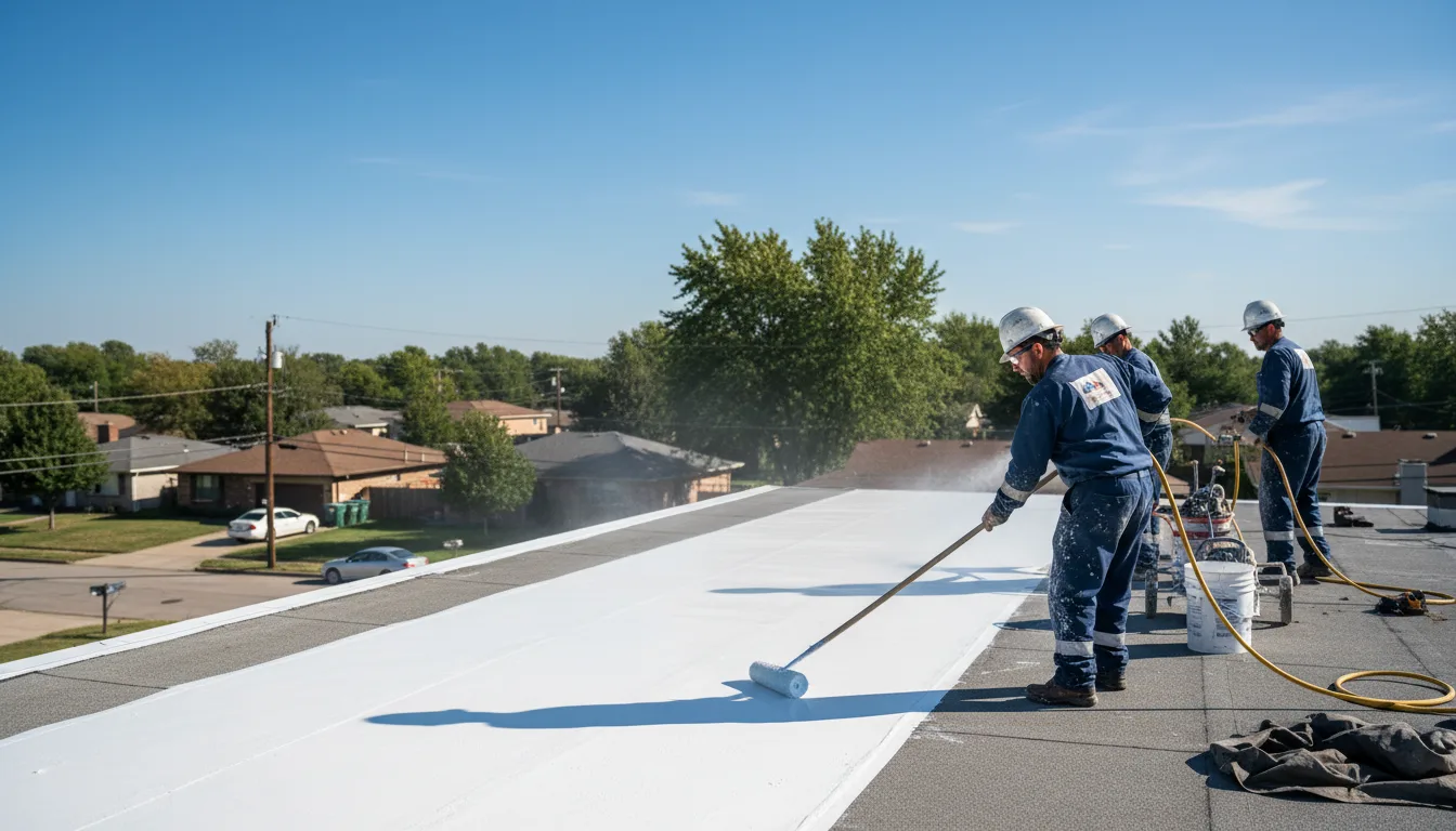 Commercial roof coating in Calvin, PA near me
